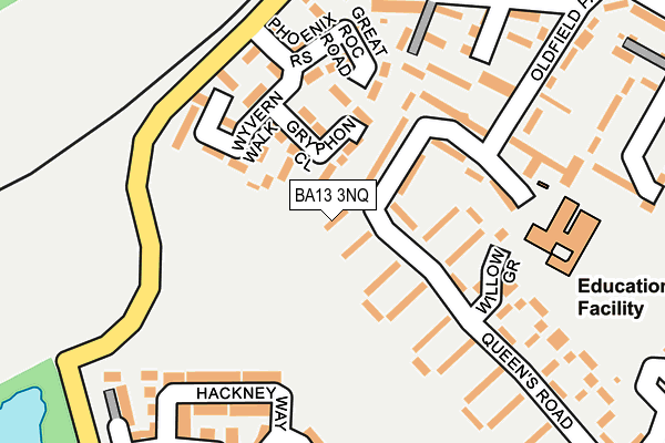 BA13 3NQ map - OS OpenMap – Local (Ordnance Survey)