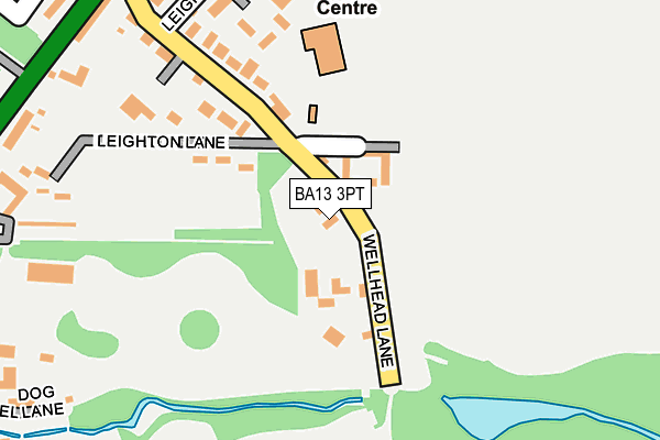 BA13 3PT map - OS OpenMap – Local (Ordnance Survey)