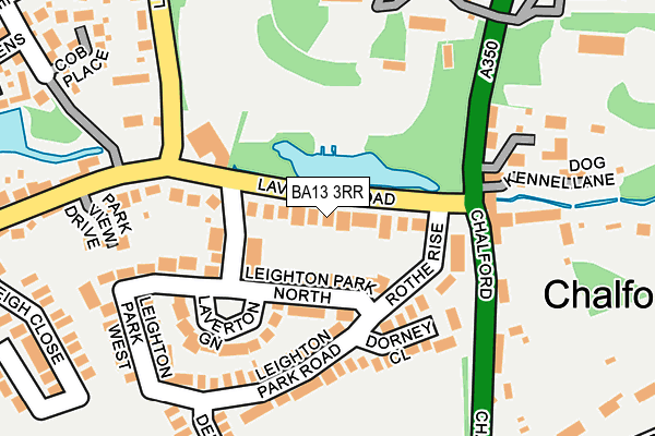 BA13 3RR map - OS OpenMap – Local (Ordnance Survey)