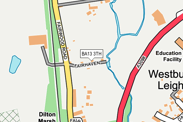 BA13 3TH map - OS OpenMap – Local (Ordnance Survey)