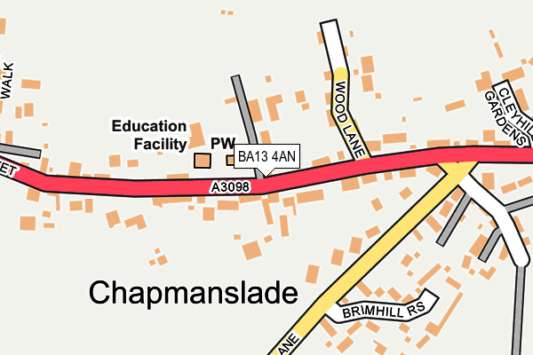 Map of CLEY HILL LTD at local scale