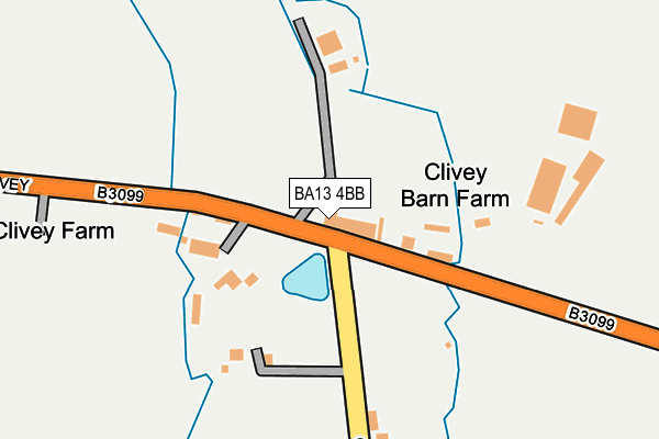 BA13 4BB map - OS OpenMap – Local (Ordnance Survey)