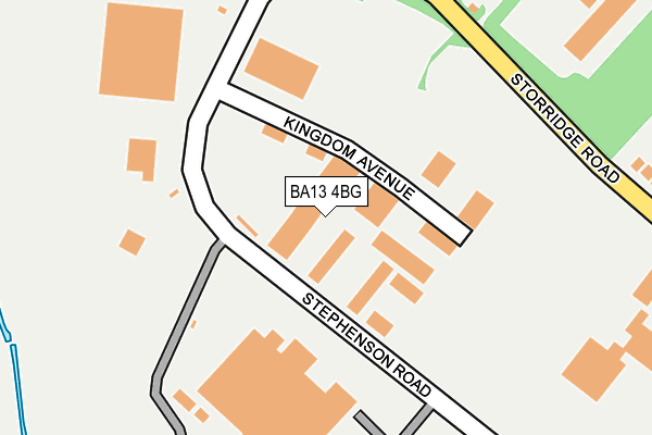 BA13 4BG map - OS OpenMap – Local (Ordnance Survey)