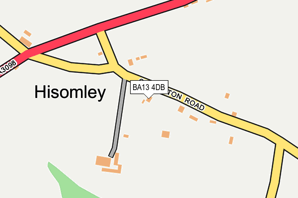 BA13 4DB map - OS OpenMap – Local (Ordnance Survey)