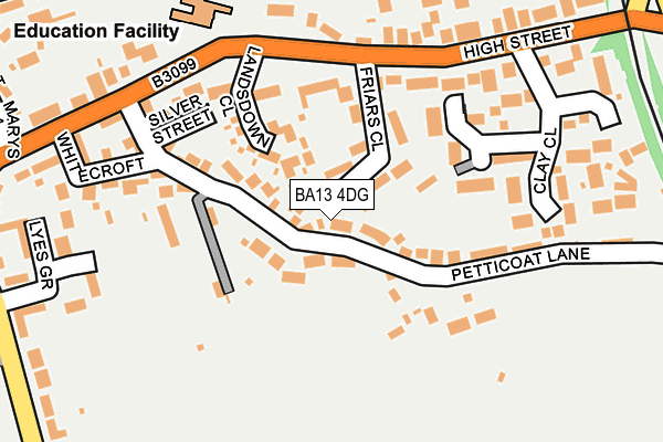 BA13 4DG map - OS OpenMap – Local (Ordnance Survey)