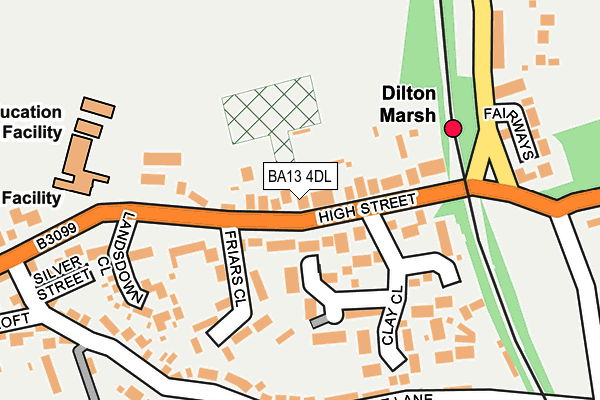 BA13 4DL map - OS OpenMap – Local (Ordnance Survey)