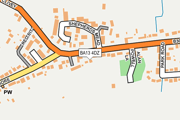 BA13 4DZ map - OS OpenMap – Local (Ordnance Survey)