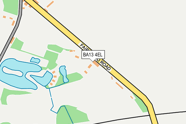 BA13 4EL map - OS OpenMap – Local (Ordnance Survey)