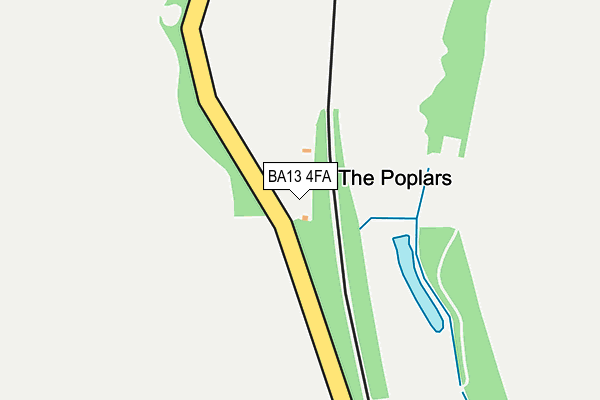BA13 4FA map - OS OpenMap – Local (Ordnance Survey)