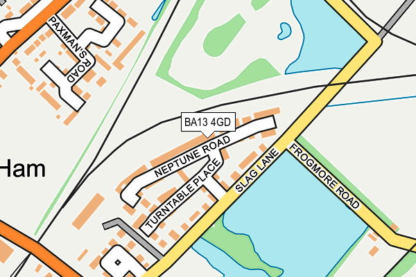 BA13 4GD map - OS OpenMap – Local (Ordnance Survey)