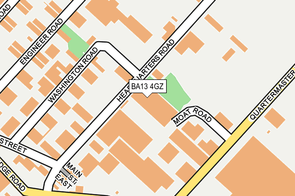 BA13 4GZ map - OS OpenMap – Local (Ordnance Survey)