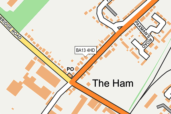 BA13 4HD map - OS OpenMap – Local (Ordnance Survey)