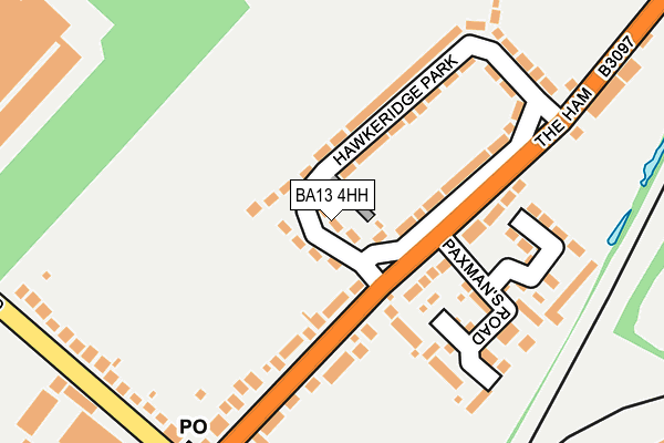 BA13 4HH map - OS OpenMap – Local (Ordnance Survey)