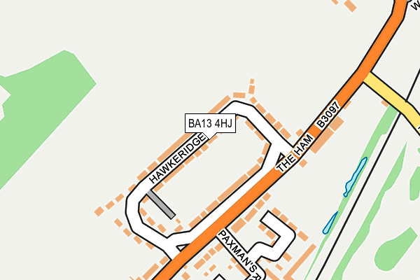 BA13 4HJ map - OS OpenMap – Local (Ordnance Survey)