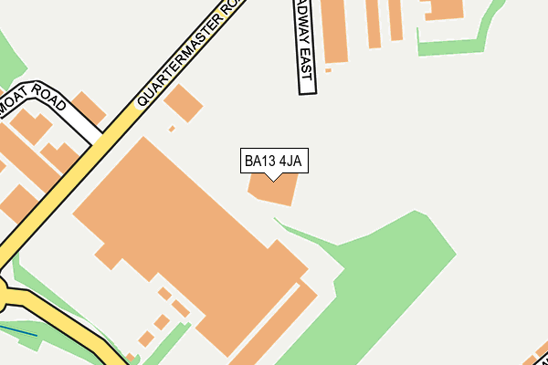 BA13 4JA map - OS OpenMap – Local (Ordnance Survey)