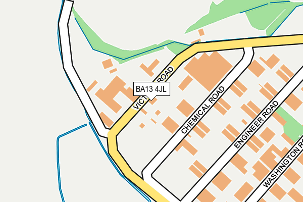BA13 4JL map - OS OpenMap – Local (Ordnance Survey)