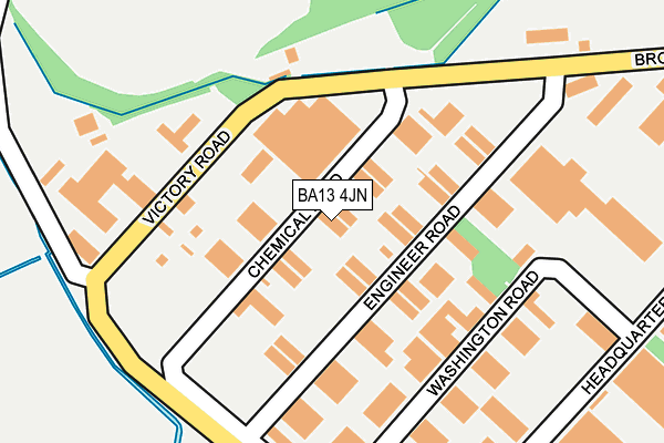 BA13 4JN map - OS OpenMap – Local (Ordnance Survey)