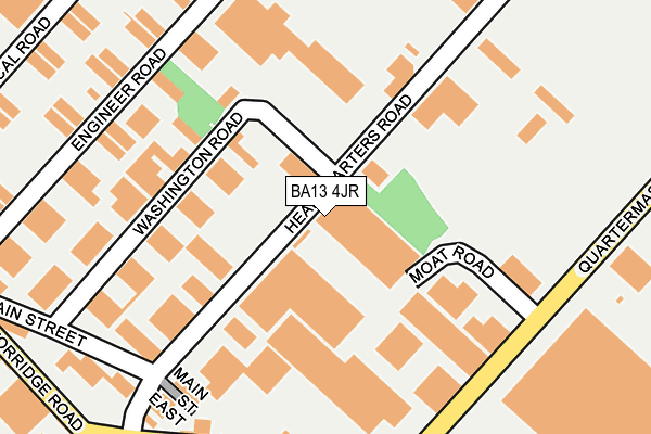 BA13 4JR map - OS OpenMap – Local (Ordnance Survey)