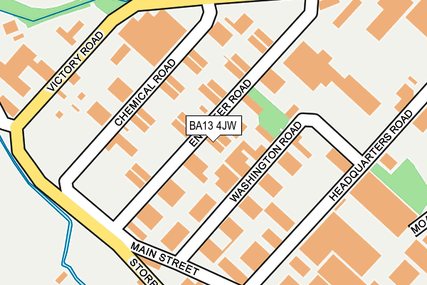 BA13 4JW map - OS OpenMap – Local (Ordnance Survey)