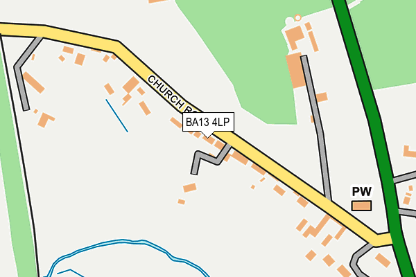 BA13 4LP map - OS OpenMap – Local (Ordnance Survey)