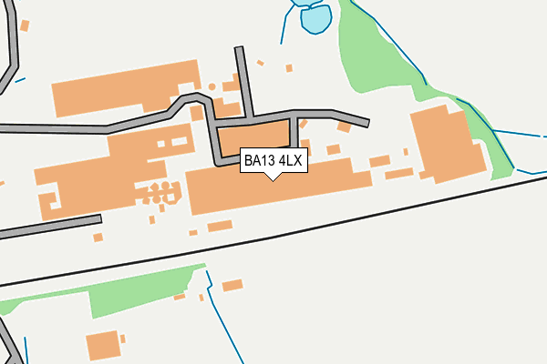 BA13 4LX map - OS OpenMap – Local (Ordnance Survey)