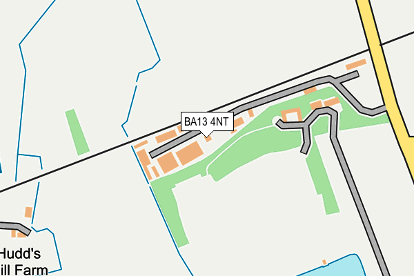 BA13 4NT map - OS OpenMap – Local (Ordnance Survey)