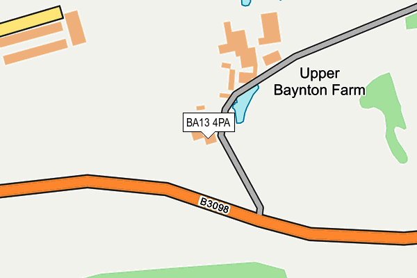 BA13 4PA map - OS OpenMap – Local (Ordnance Survey)