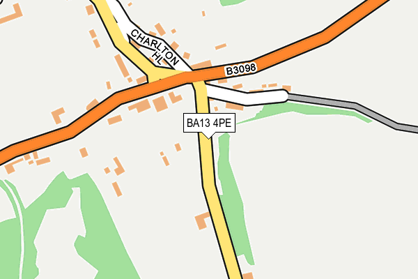 BA13 4PE map - OS OpenMap – Local (Ordnance Survey)