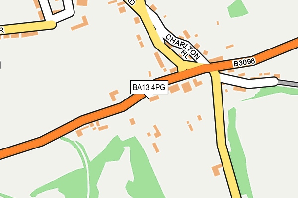 BA13 4PG map - OS OpenMap – Local (Ordnance Survey)