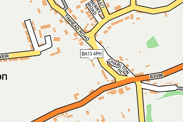 BA13 4PH map - OS OpenMap – Local (Ordnance Survey)