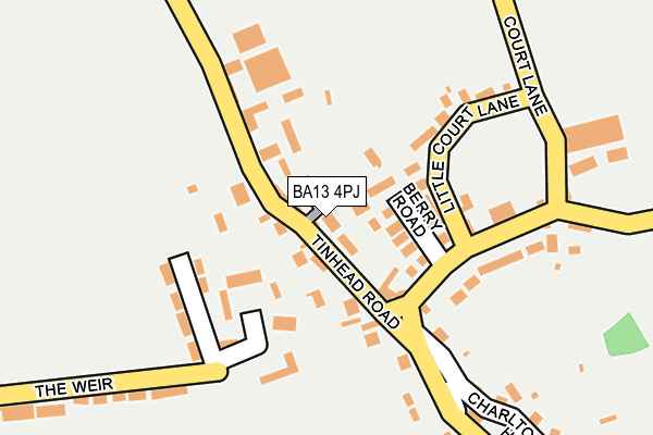 BA13 4PJ map - OS OpenMap – Local (Ordnance Survey)