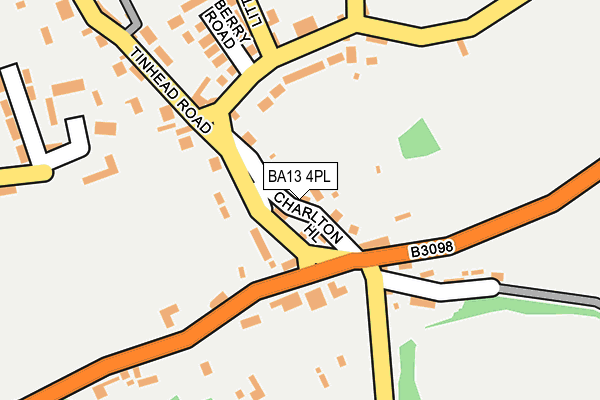 BA13 4PL map - OS OpenMap – Local (Ordnance Survey)