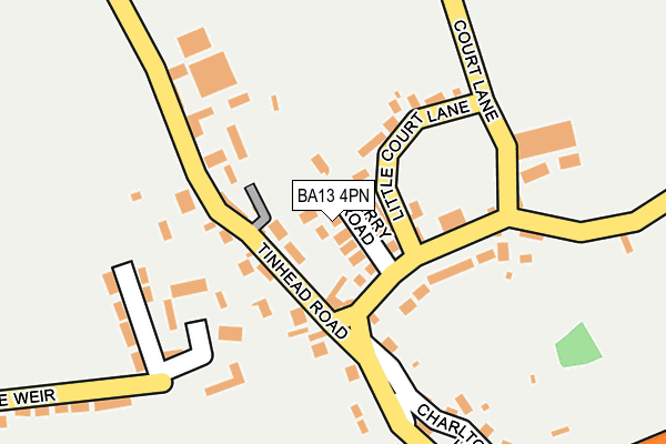 BA13 4PN map - OS OpenMap – Local (Ordnance Survey)