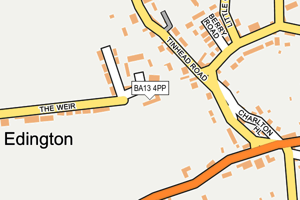 BA13 4PP map - OS OpenMap – Local (Ordnance Survey)
