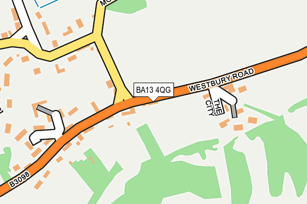 BA13 4QG map - OS OpenMap – Local (Ordnance Survey)