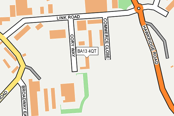 BA13 4QT map - OS OpenMap – Local (Ordnance Survey)