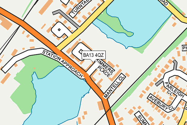 BA13 4QZ map - OS OpenMap – Local (Ordnance Survey)