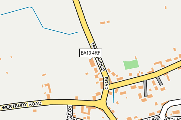 BA13 4RF map - OS OpenMap – Local (Ordnance Survey)