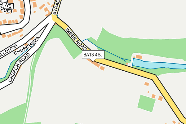 BA13 4SJ map - OS OpenMap – Local (Ordnance Survey)