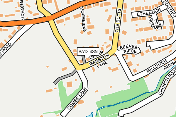 BA13 4SN map - OS OpenMap – Local (Ordnance Survey)