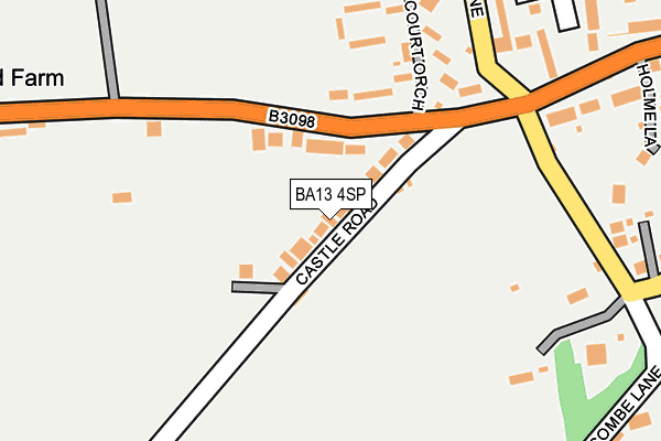 BA13 4SP map - OS OpenMap – Local (Ordnance Survey)