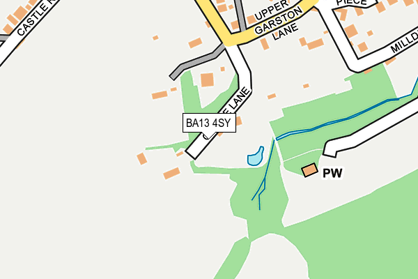 BA13 4SY map - OS OpenMap – Local (Ordnance Survey)