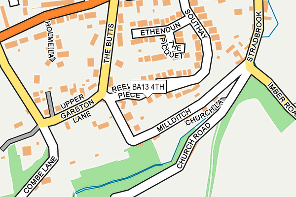 BA13 4TH map - OS OpenMap – Local (Ordnance Survey)