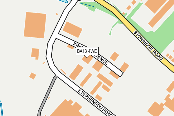 BA13 4WE map - OS OpenMap – Local (Ordnance Survey)