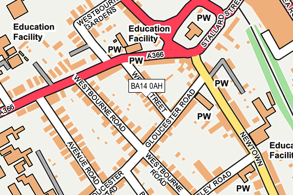 BA14 0AH map - OS OpenMap – Local (Ordnance Survey)