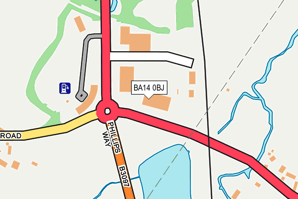 BA14 0BJ map - OS OpenMap – Local (Ordnance Survey)