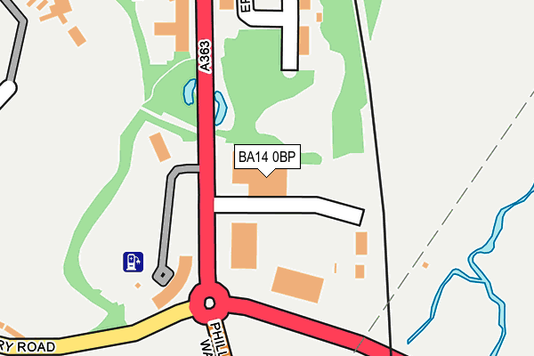 BA14 0BP map - OS OpenMap – Local (Ordnance Survey)