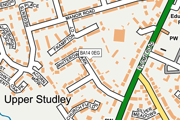 BA14 0EG map - OS OpenMap – Local (Ordnance Survey)