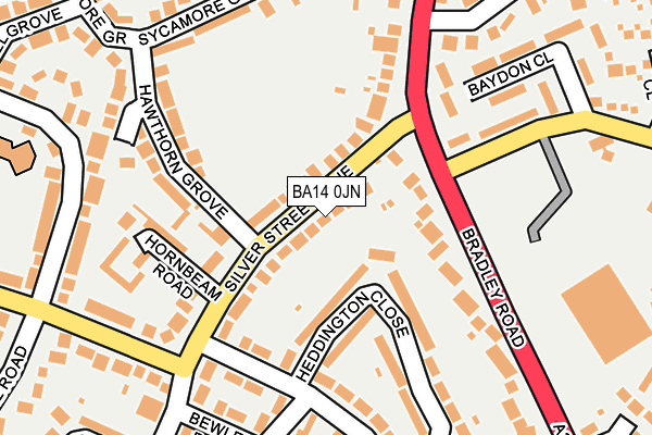 BA14 0JN map - OS OpenMap – Local (Ordnance Survey)