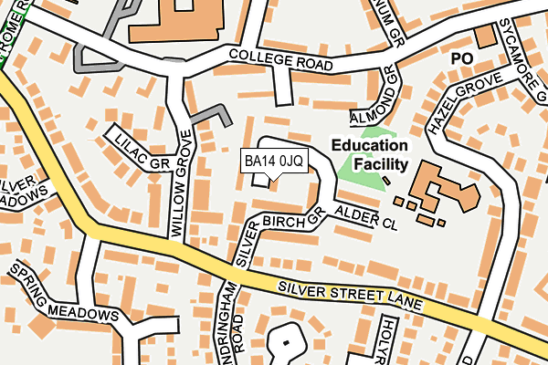 Map of TROWBRIDGE FESTIVAL LTD at local scale